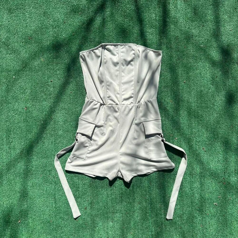 Fashion-nova Women's Grey Playsuit-romper
